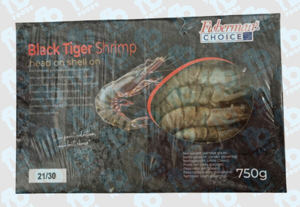 Whole Black Tiger Prawns 21/30 x 1kg - Image 2